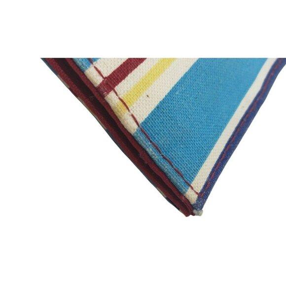 Longaberger Homestead Summertime Striped Sunny Day Checkbook Wallet Set USA Red - Picture 9 of 12